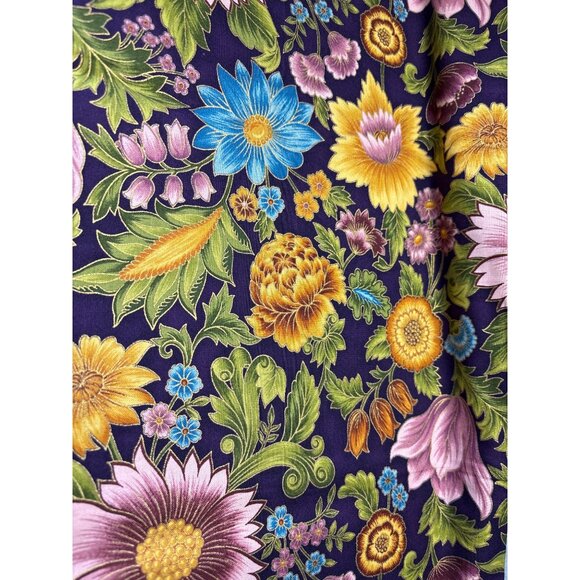 Robert Kaufman Tuscan Wildflower Cotton Fabric Peggy Toole 12" x 44" - Picture 4 of 9